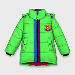 Куртка зимняя для девочки Barcelona fc sport line, цвет: 3D-красный