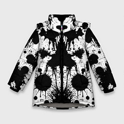 Зимняя куртка для девочки Psychedelic Rorschach test - ai art