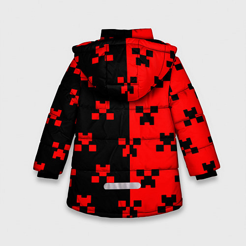 Зимняя куртка для девочки Minecraft games / 3D-Красный – фото 2