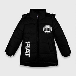 Зимняя куртка для девочки FIAT logo white auto