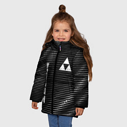 Куртка зимняя для девочки Zelda metal game lines, цвет: 3D-черный — фото 2