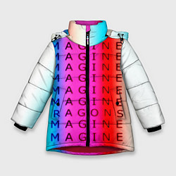 Зимняя куртка для девочки Imagine Dragons neon rock