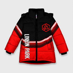 Зимняя куртка для девочки Linkin park geometry line steel