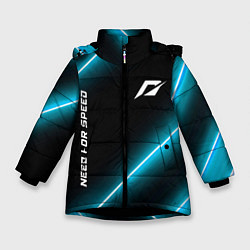 Зимняя куртка для девочки Need for Speed неоновые лампы
