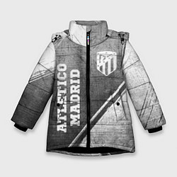 Зимняя куртка для девочки Atletico Madrid - grey gradient вертикально