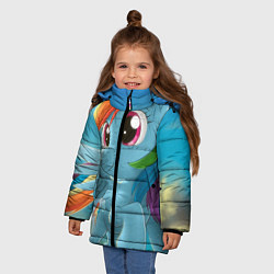 Куртка зимняя для девочки My littlle pony, цвет: 3D-светло-серый — фото 2