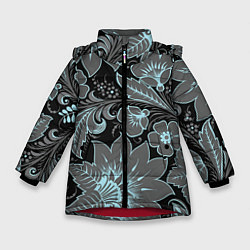 Куртка зимняя для девочки Узор, цвет: 3D-красный