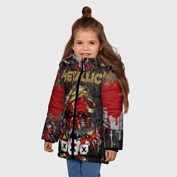 Куртка зимняя для девочки Metallica XXX, цвет: 3D-черный — фото 2