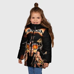 Куртка зимняя для девочки Metallica Band, цвет: 3D-черный — фото 2