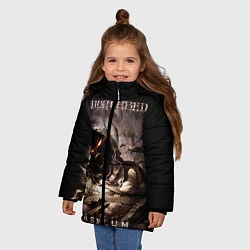 Куртка зимняя для девочки Disturbed, цвет: 3D-черный — фото 2