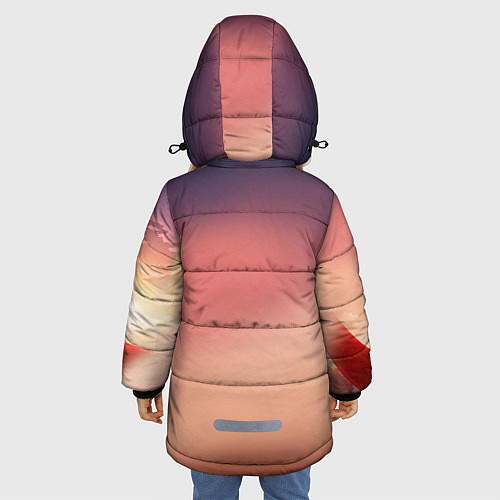 Зимняя куртка для девочки Токийский Гуль / 3D-Светло-серый – фото 4