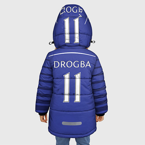 Зимняя куртка для девочки Chelsea: Drogba / 3D-Светло-серый – фото 4
