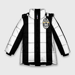 Куртка зимняя для девочки Juventus: Vidal, цвет: 3D-черный