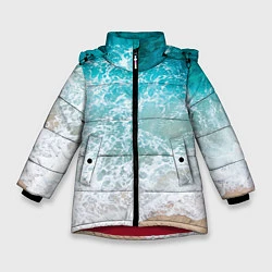 Куртка зимняя для девочки Берег, цвет: 3D-красный