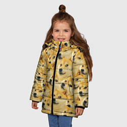 Куртка зимняя для девочки Doge, цвет: 3D-светло-серый — фото 2