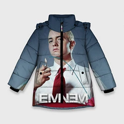 Куртка зимняя для девочки Eminem Fire, цвет: 3D-красный