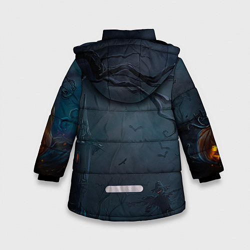 Зимняя куртка для девочки Тыква / 3D-Красный – фото 2