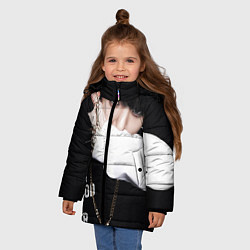 Куртка зимняя для девочки BTS: Hood by air, цвет: 3D-черный — фото 2