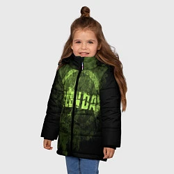 Куртка зимняя для девочки Green Day: Acid Voltage, цвет: 3D-черный — фото 2