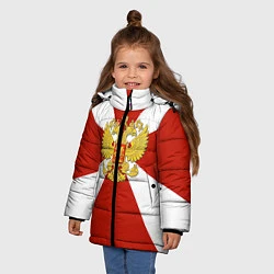 Куртка зимняя для девочки Флаг ВВ, цвет: 3D-светло-серый — фото 2