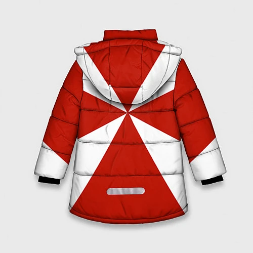 Зимняя куртка для девочки Флаг ВВ / 3D-Красный – фото 2