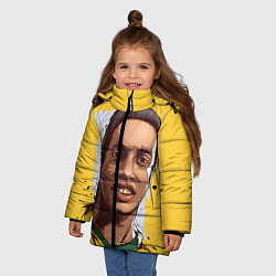 Куртка зимняя для девочки Ronaldinho Art цвета 3D-черный — фото 2