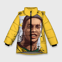 Куртка зимняя для девочки Ronaldinho Art, цвет: 3D-светло-серый