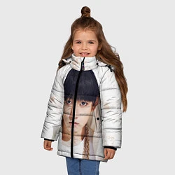 Куртка зимняя для девочки Jeon Jung Kook, цвет: 3D-черный — фото 2