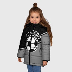 Куртка зимняя для девочки ФК Торпедо, цвет: 3D-черный — фото 2