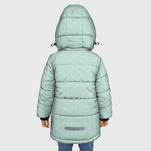 Зимняя куртка для девочки Медведь с сердцем / 3D-Светло-серый – фото 4