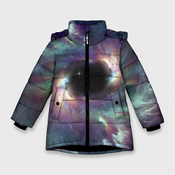 Куртка зимняя для девочки Star light space, цвет: 3D-черный