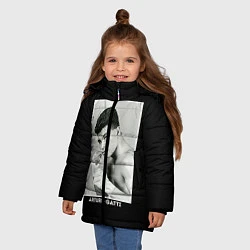 Куртка зимняя для девочки Arturo Gatti: Photo, цвет: 3D-черный — фото 2