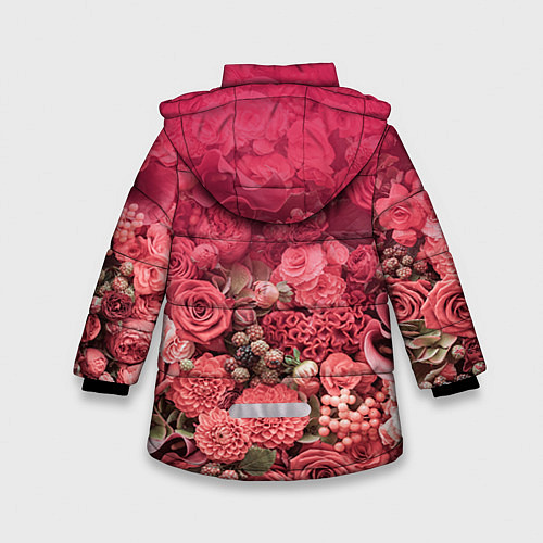 Зимняя куртка для девочки Лучшая сестра / 3D-Красный – фото 2
