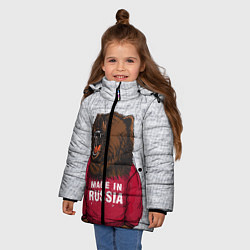 Куртка зимняя для девочки Made in Russia, цвет: 3D-черный — фото 2
