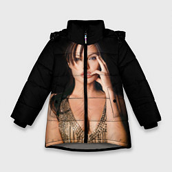 Куртка зимняя для девочки Angelina Jolie, цвет: 3D-светло-серый
