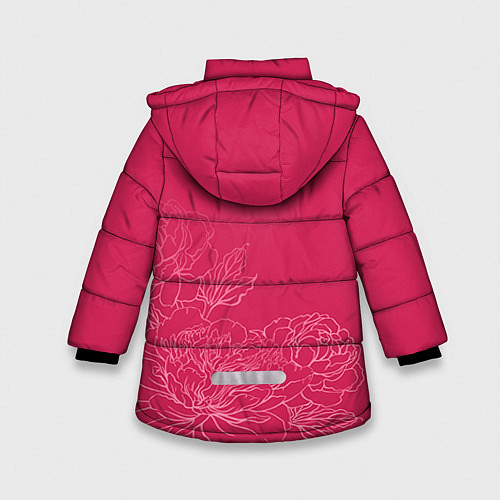 Зимняя куртка для девочки Её величество Вика / 3D-Красный – фото 2