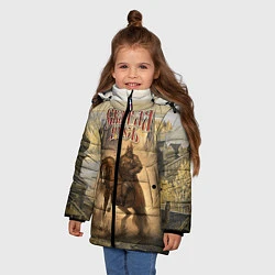 Куртка зимняя для девочки Святая русь, цвет: 3D-светло-серый — фото 2