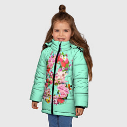 Куртка зимняя для девочки 8 Марта, цвет: 3D-светло-серый — фото 2