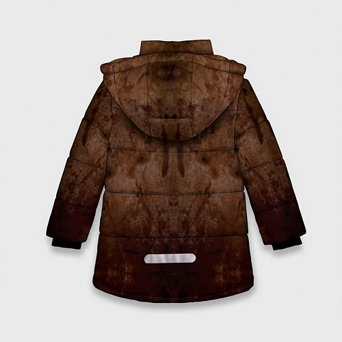 Зимняя куртка для девочки Герб СССР / 3D-Красный – фото 2