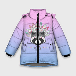 Куртка зимняя для девочки Raccoon: Free Spirit, цвет: 3D-светло-серый