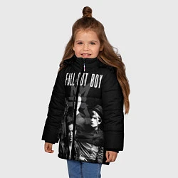 Куртка зимняя для девочки Fall out boy band, цвет: 3D-черный — фото 2