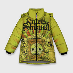 Куртка зимняя для девочки Enter Shikari: Take to the skies, цвет: 3D-светло-серый