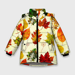 Куртка зимняя для девочки Осень, цвет: 3D-светло-серый