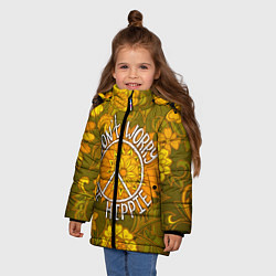 Куртка зимняя для девочки Хиппи 4 цвета 3D-черный — фото 2