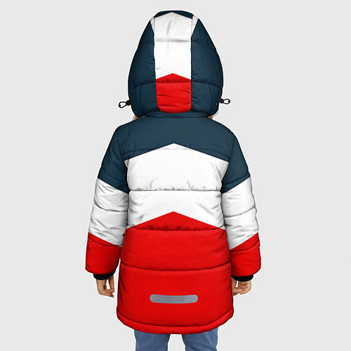 Зимняя куртка для девочки Россия СССР / 3D-Светло-серый – фото 4