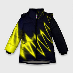 Куртка зимняя для девочки Молния, цвет: 3D-светло-серый