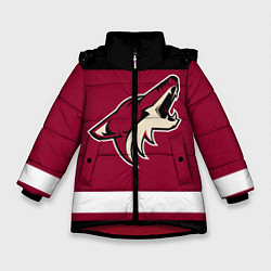 Куртка зимняя для девочки Arizona Coyotes, цвет: 3D-красный