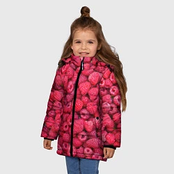 Куртка зимняя для девочки Малинки, цвет: 3D-черный — фото 2