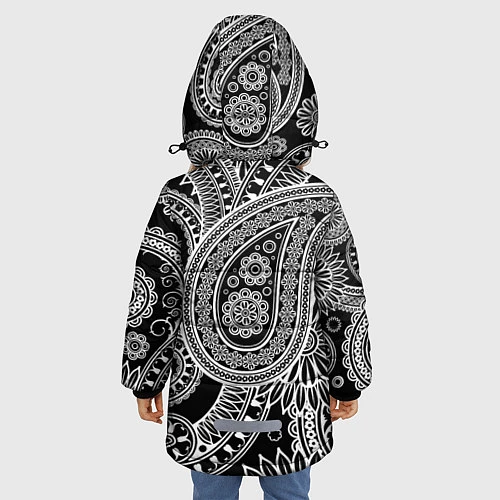 Зимняя куртка для девочки Paisley / 3D-Светло-серый – фото 4