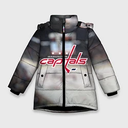 Куртка зимняя для девочки Washington Capitals, цвет: 3D-черный